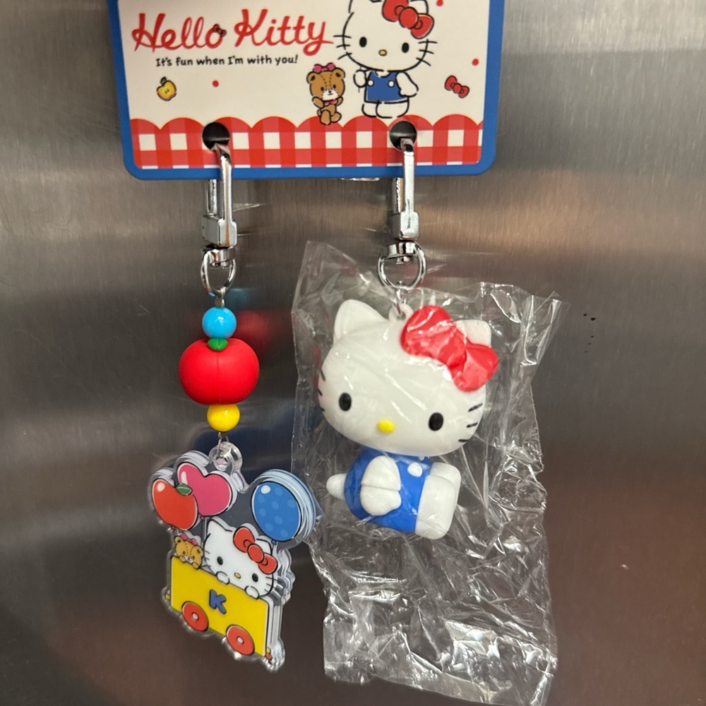 Hello Kitty Red and Blue Charm Set